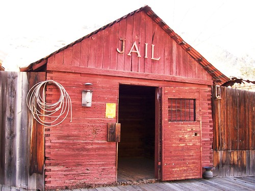 JAIL!  The old Isabella Jail at Corlew's Silver City in Bodfish, CA - kernvalley040x