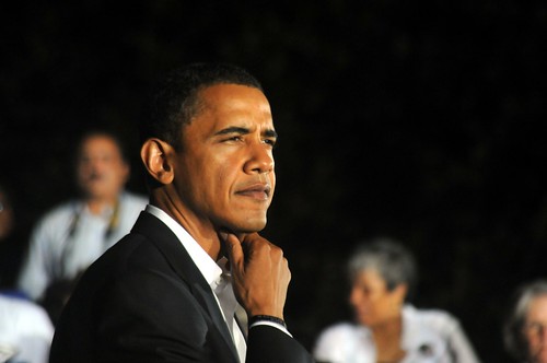 Image of Sen. Obama at UMW