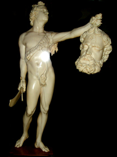 Marble David & Goliath