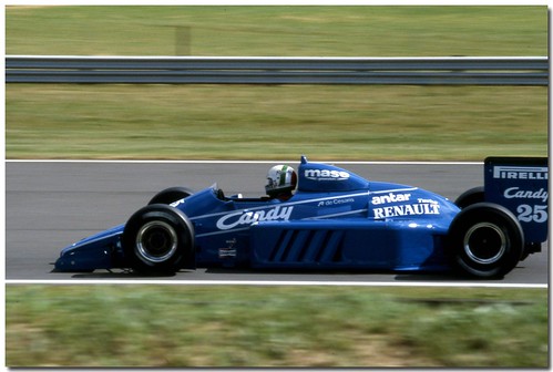 Andrea De Cesaris Ligier JS25 Renault F1 1985 British GP Silverstone