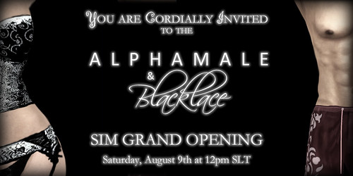 Alphamale & Blacklace Sim Grand Opening Invite
