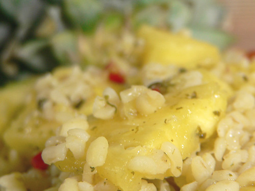 Ananas-Salat mit Bulgur