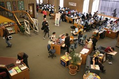 Third floor of the library