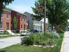 a block with new homes designed to complement Old North's historic properties (image courtesy Old North St. Louis)