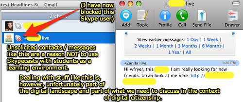 A reason NOT to use Skypecasts with students