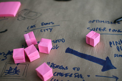 Pink cubes