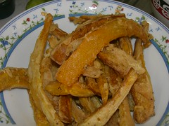 fried pumpkin chips