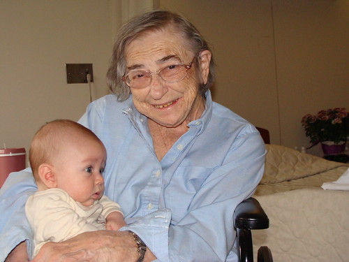 Silas with Great Grandma Randall
