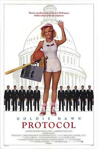 Protocol movie poster, with Goldie Hawn (1984)