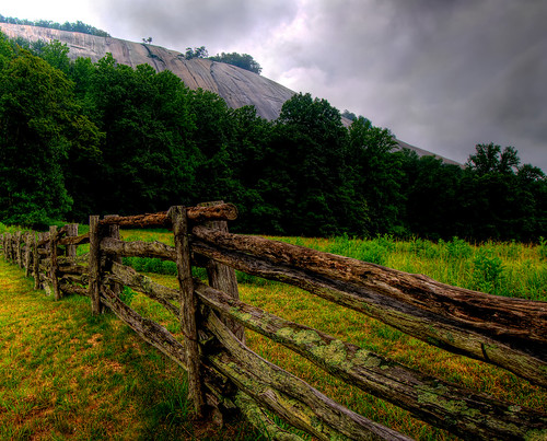 Homestead Fence and Stone Mountain Meadow
