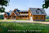 Exterior of a Custom Milled Log Home | by PrecisionCraft Log Homes