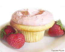 Cupcake Royale's flavor of the month: Skagit Valley Strawberry Cupcake