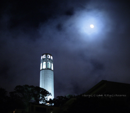 coit summer blue moon in night fog by louie imaging(busy).