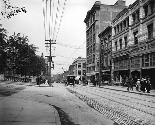 Barrington Street, Halifax, NS, about 1915 by Musée McCord Museum.