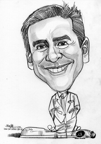 Caricatures Web in Travel 2008 Charles Reed