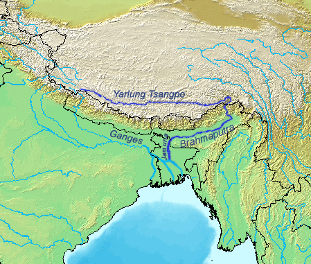 Brahmaputrarivermap