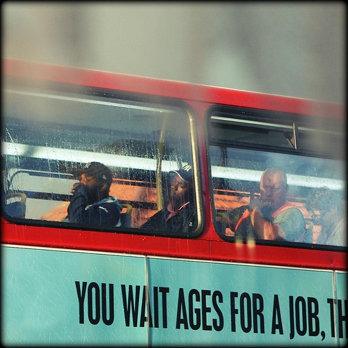 you wait ages for a job