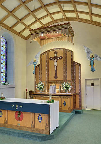 Our Lady Help of Christians Roman Catholic Church, in Weingarten, Missouri, USA - sanctuary