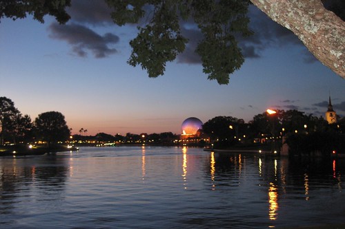Epcot at night...before the fireworks.