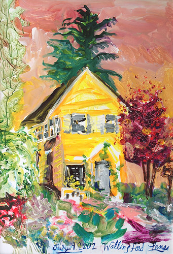 Wallingford House, 4th of July, painting by Linda Lane, Collection of the house owners in the Wallingford neighborhood of Seattle, Washington, USA by Wonderlane