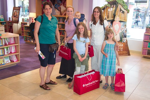 The girls at the American Girl Place