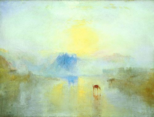 Norham Castle, Sunrise ca. 1845