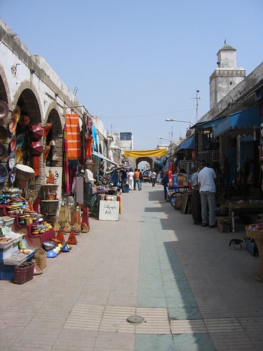 The bazaars in Morocco