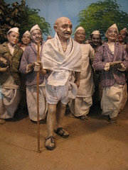Strange diorama at Gandhi Smirti - Delhi, India