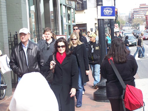 People walking on M Street NW, Georgetown