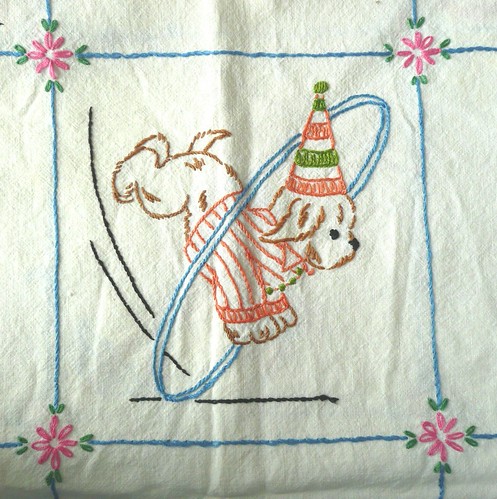 Circus Dog Embroidery