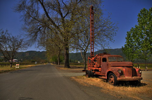 A second rusted truck in Napa... This truck was found across the street from