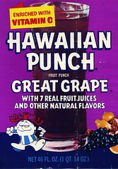 Hawaiian Punch Grape label