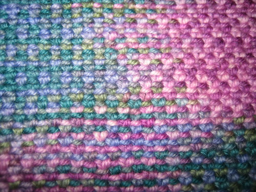 woven stitch bag started
