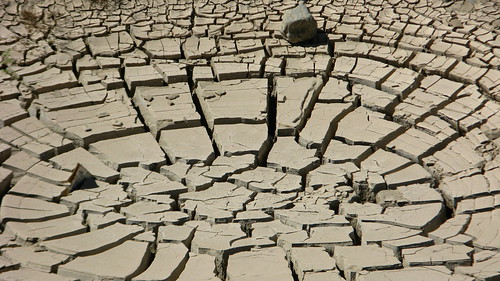 Dry land near Sandaolin, Xinjiang, China