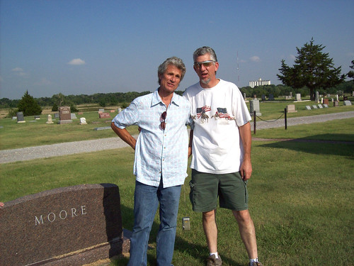 myron and keith in cemetery