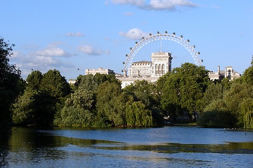 A London Eye e o parque / The London Eye and the Park