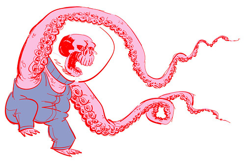 Pink tentacles