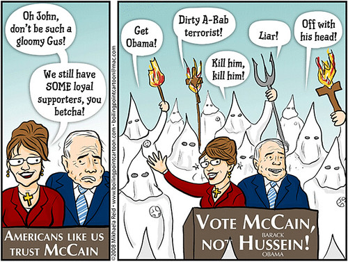 McCain cartoon by Mikhaela