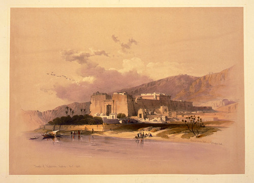 004- Templo de Kalabshe en Nubia- David Roberts- 1846-1849