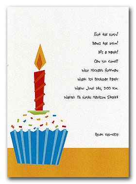 1st birthday cupcake card