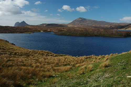 Suilven and Canisp from Elphin