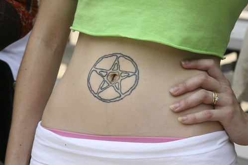 Belly button tattoos are becoming a more popular tattoo choices among woman.