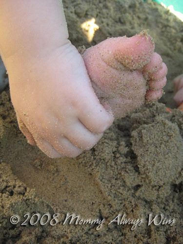 sandy baby toes