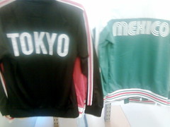 Old Navy's not-quite-Olympic hoodies (Tokyo 64 and Mexico 68)
