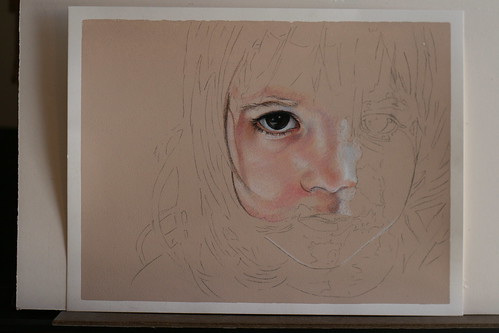 As yet untitled colored pencil drawing of my daughter.