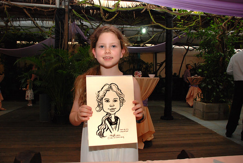 Caricature live sketching for Mark and Ivy's wedding solemization - 7