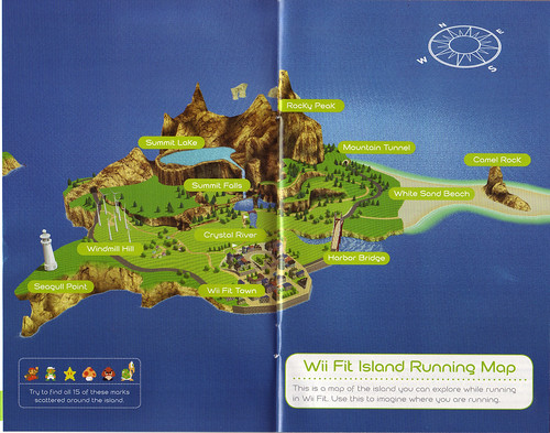Map of Wii Fit Island by Laura Moncur from Flickr