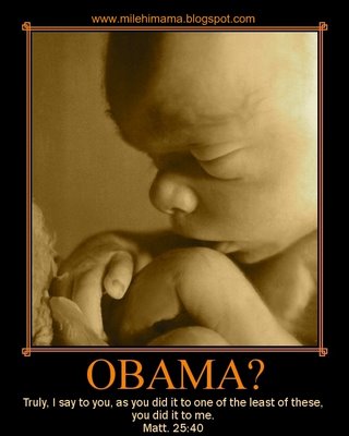 Obama Campaign Sign Fetus Mama Says