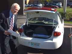 Dr Peter Sherwood explains his CNG and gasoline powered car
