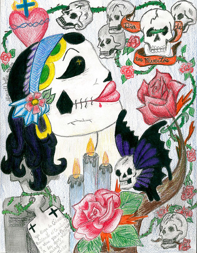 day of dead artwork. 2008 Day of the Dead Student